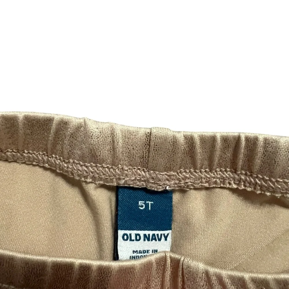 Old Navy 5T Shimmery Champagne Gold Kids Leggings